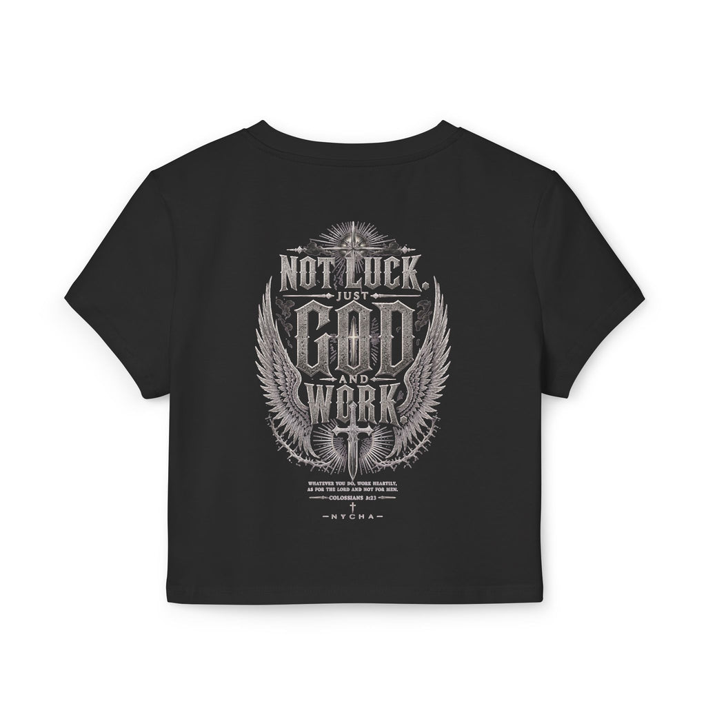 NYCHA — “No Luck. Just Work.” Baby Tee