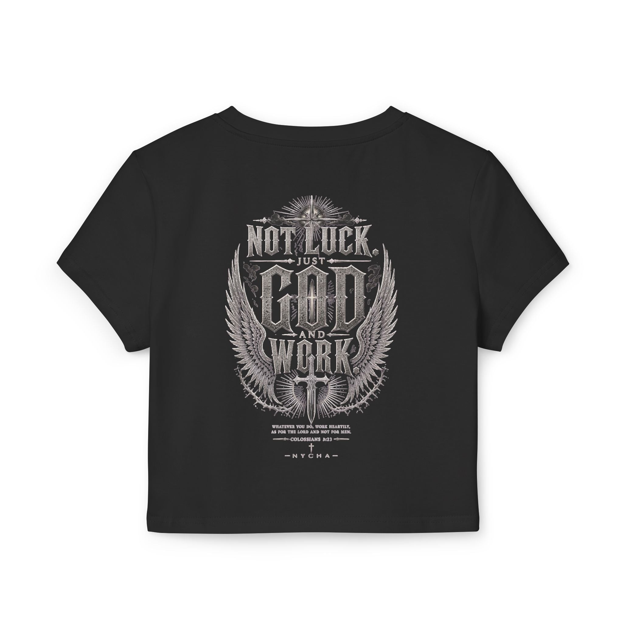 NYCHA — “No Luck. Just Work.” Baby Tee