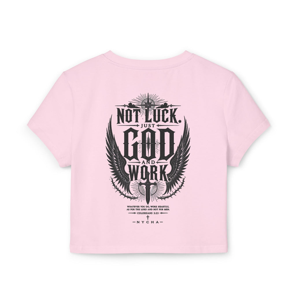 NYCHA — “No Luck. Just Work.” Baby Tee