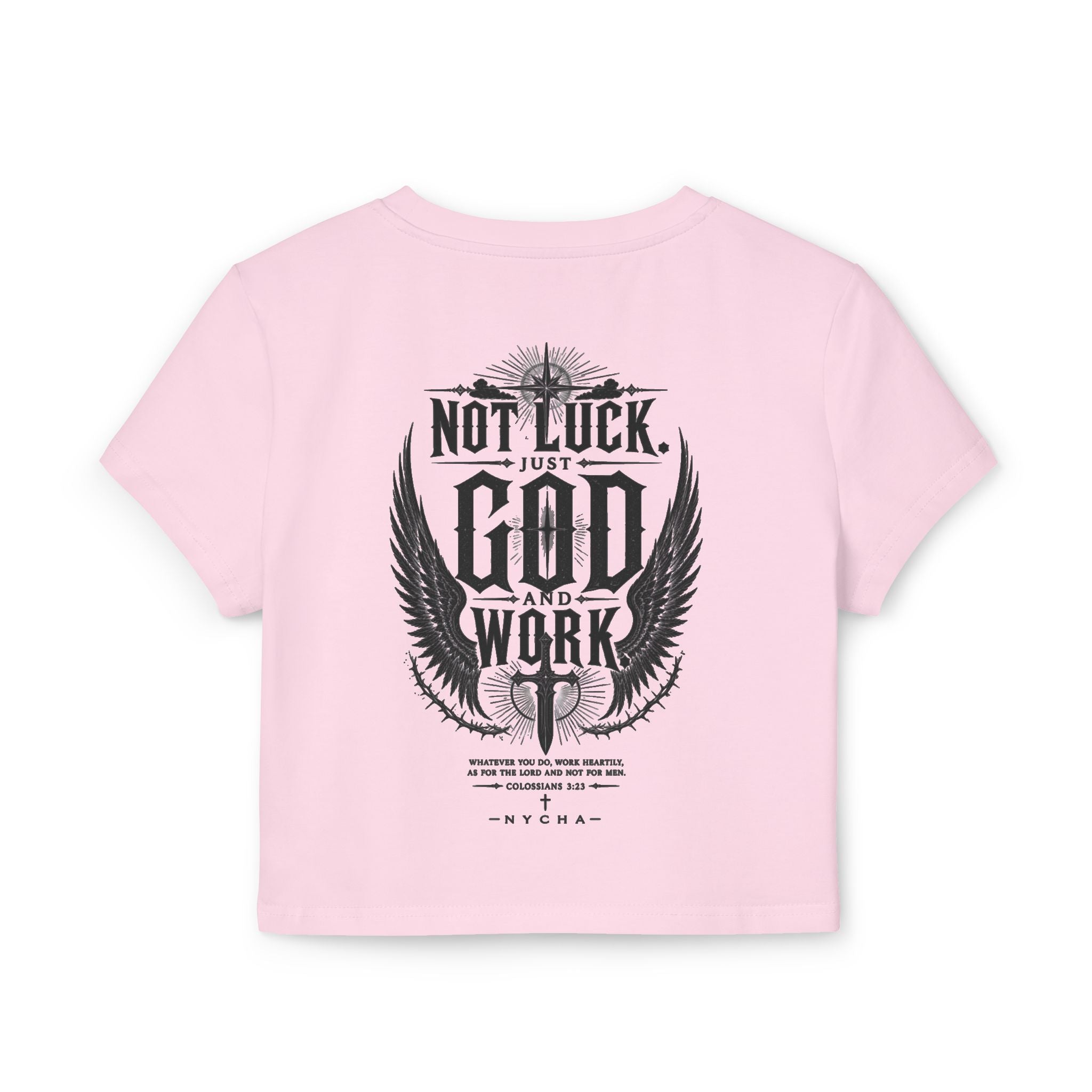 NYCHA — “No Luck. Just Work.” Baby Tee