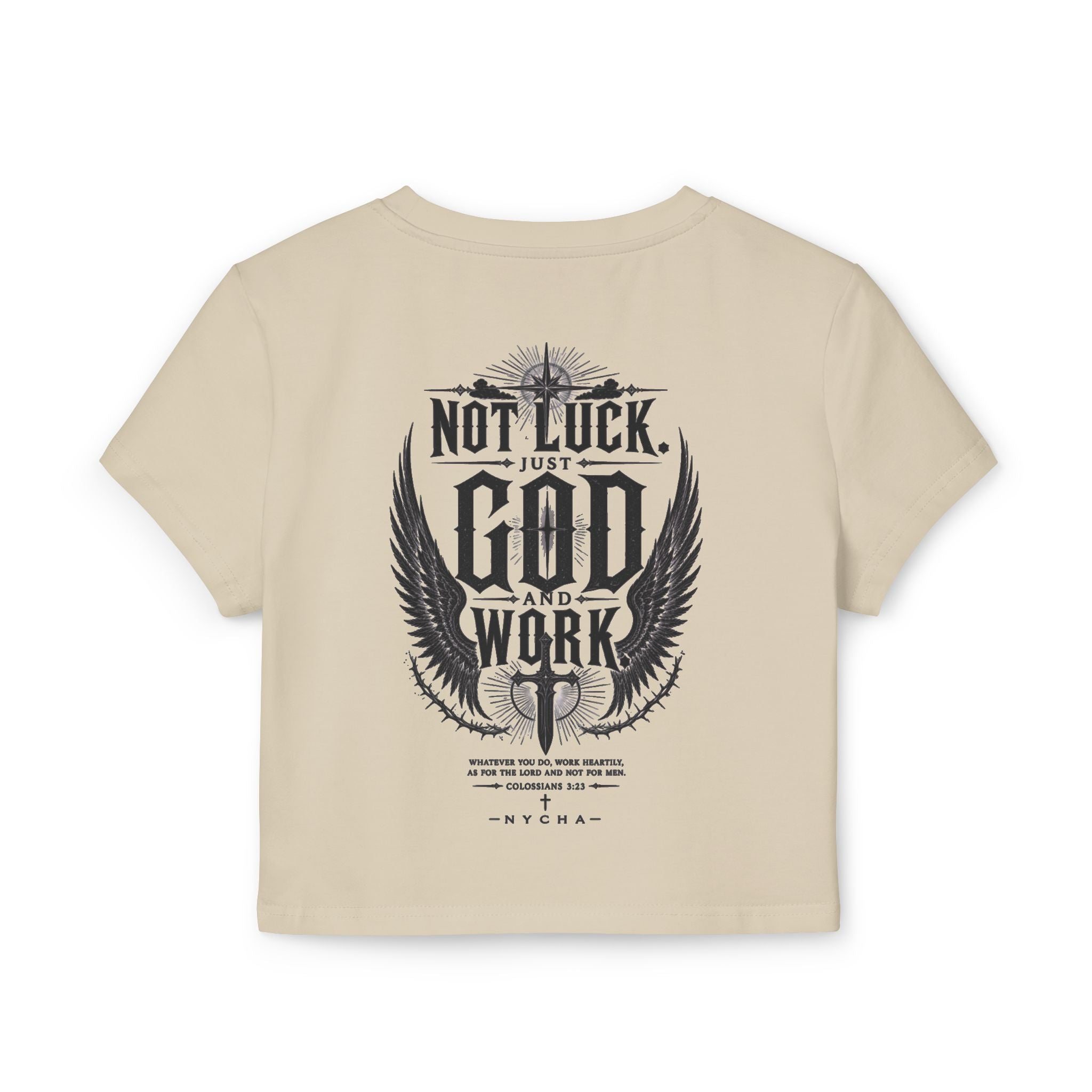 NYCHA — “No Luck. Just Work.” Baby Tee