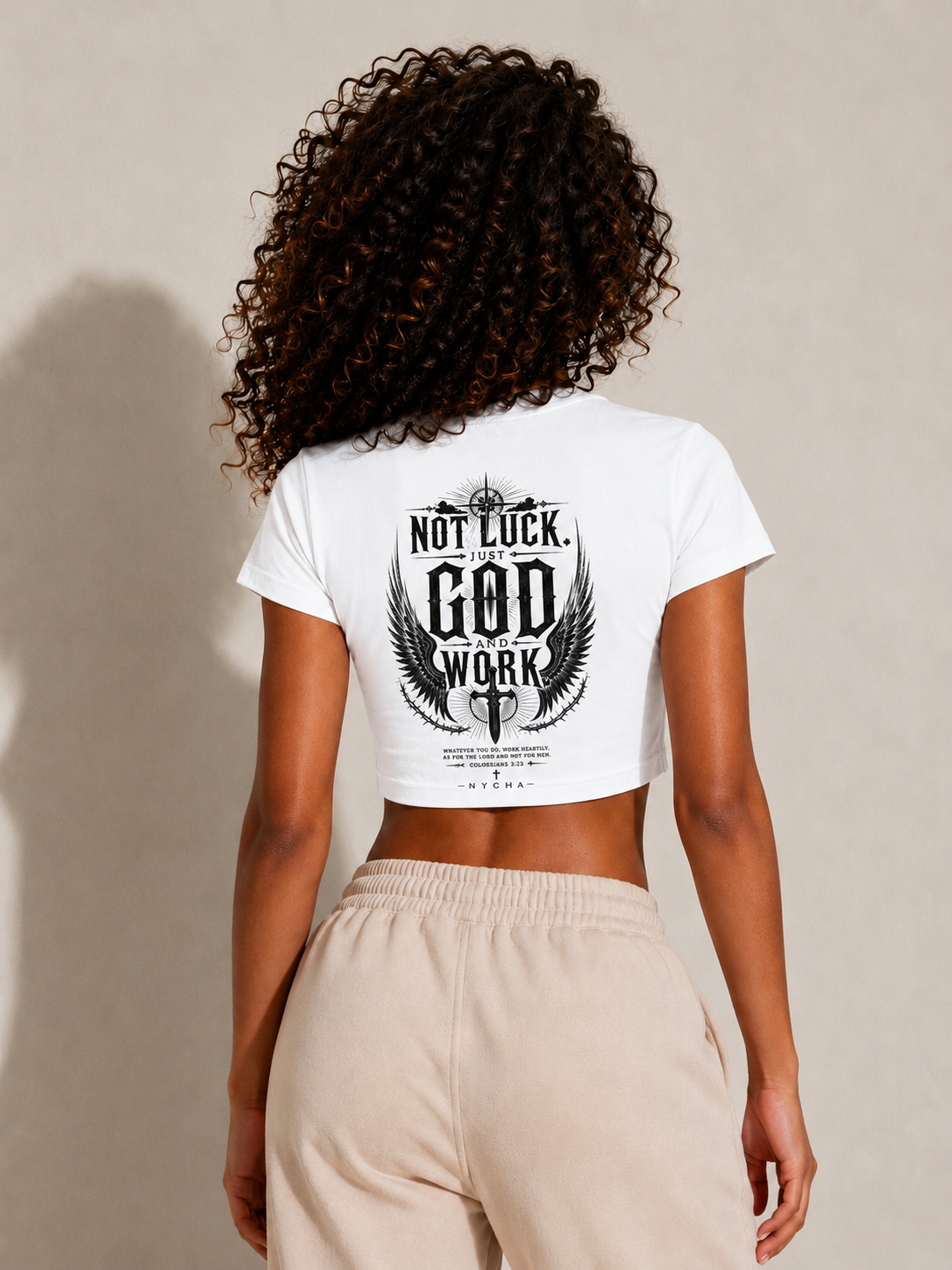 NYCHA — “No Luck. Just Work.” Baby Tee