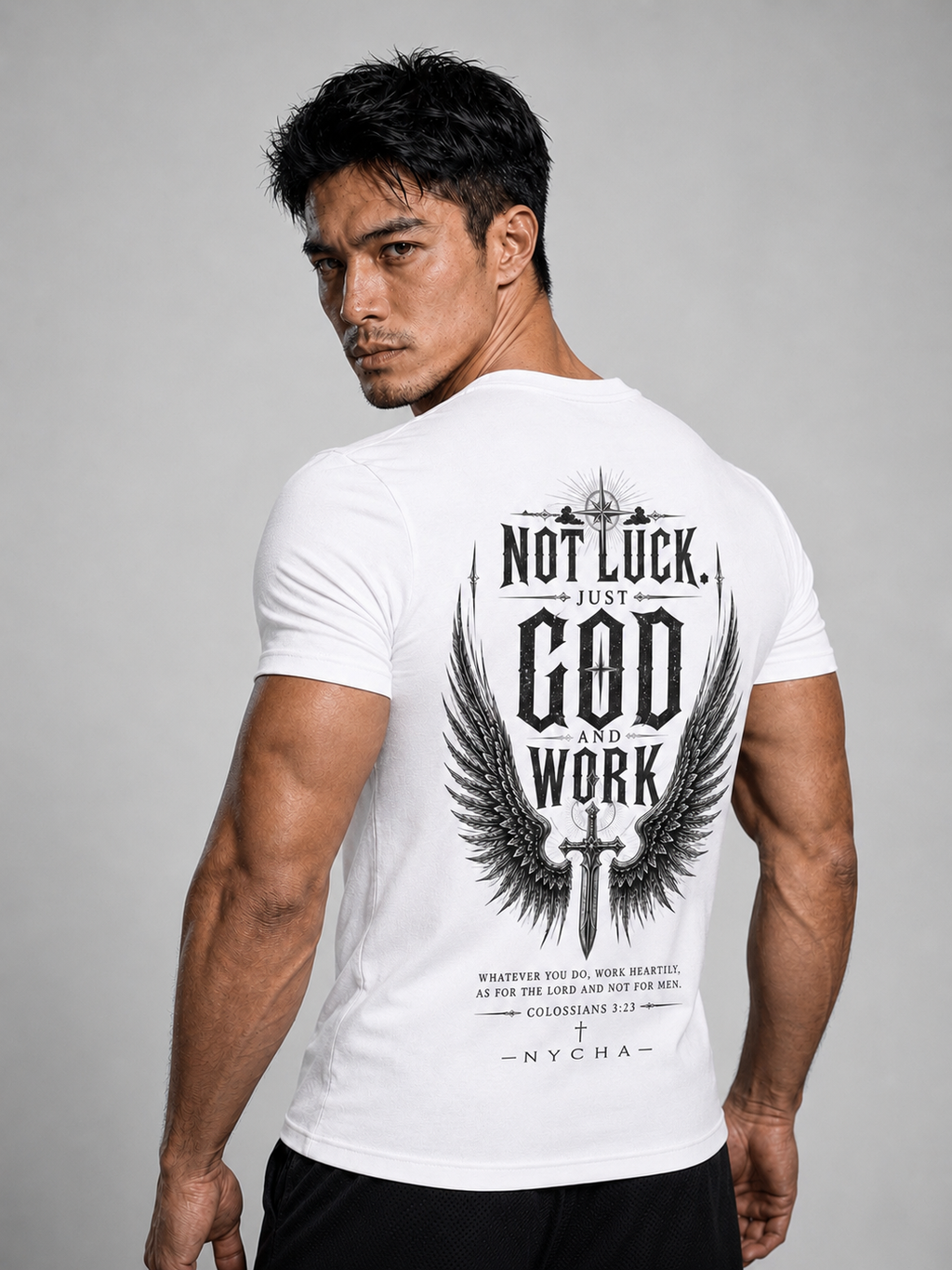 NYCHA — “No Luck. Just Work.” Fit Tee