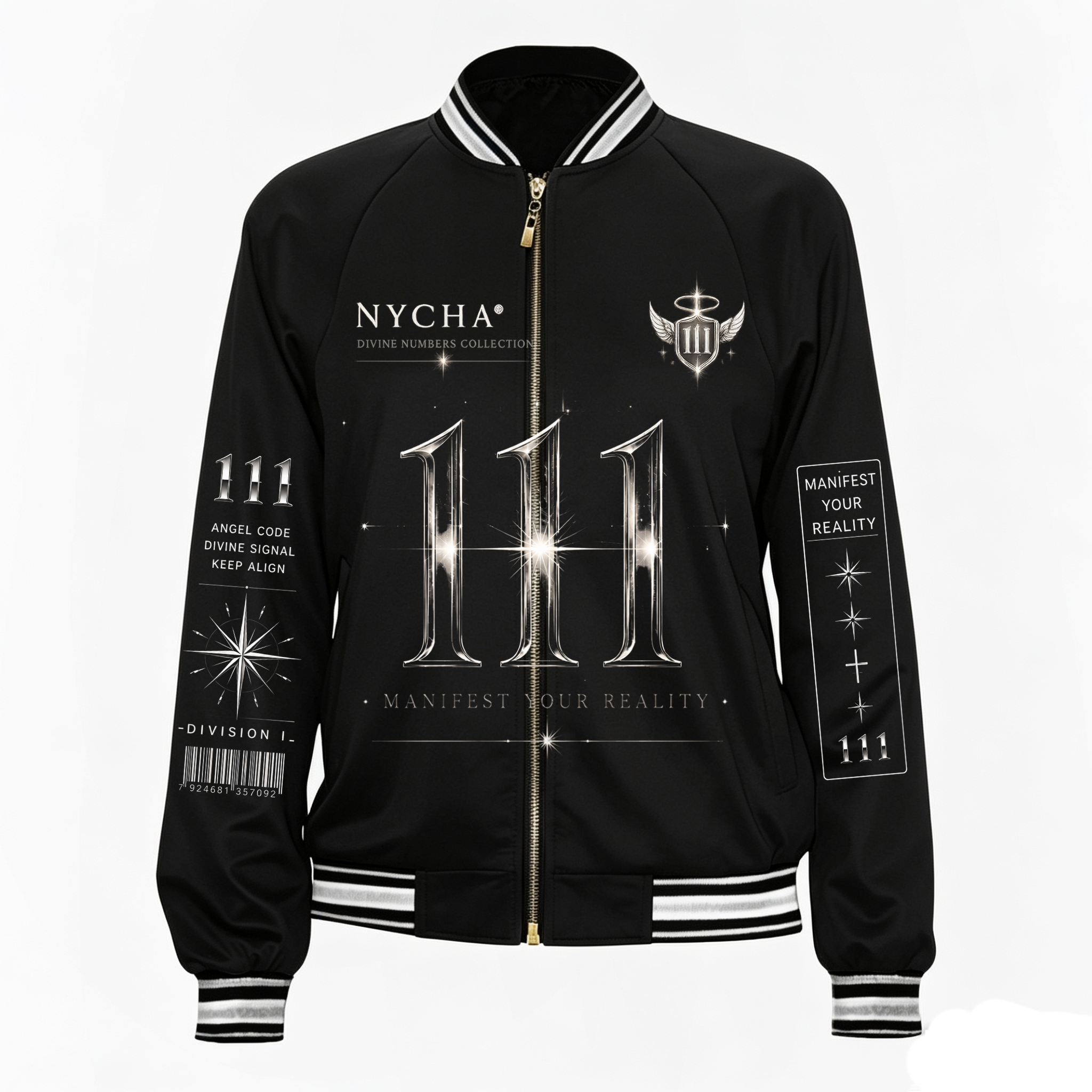NYCHA® 111 Divine Numbers Varsity Jacket