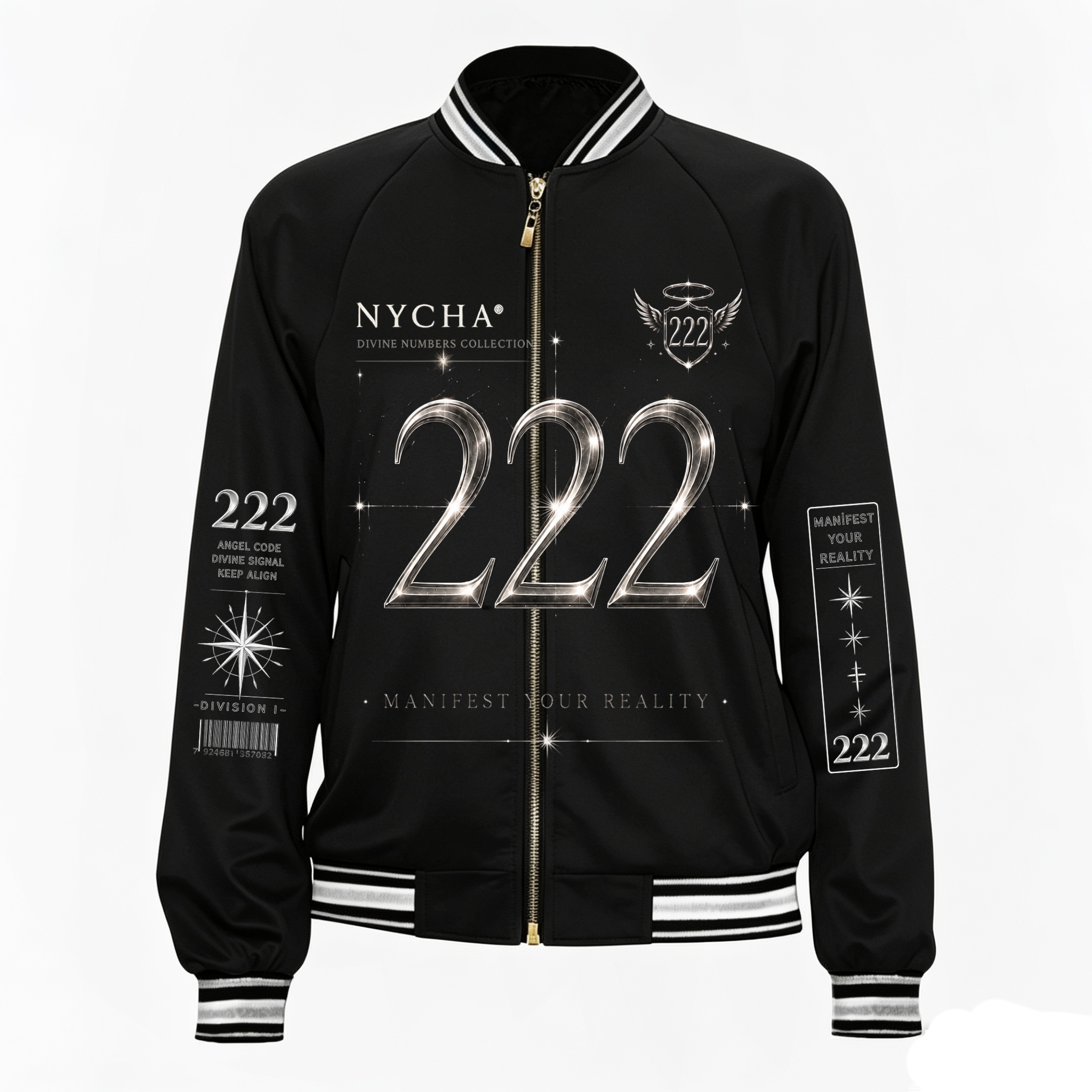 NYCHA® 222 Divine Numbers Varsity Jacket