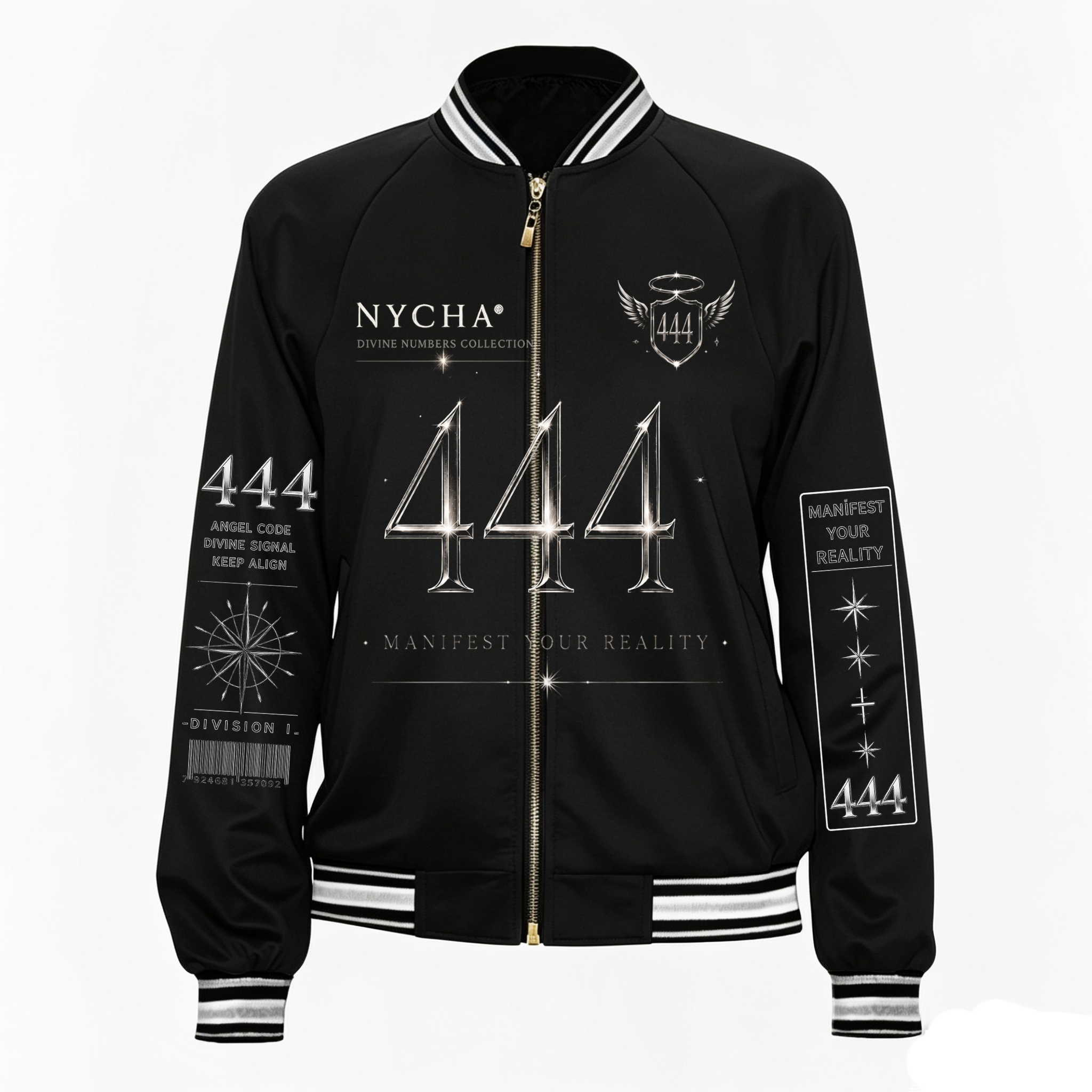 NYCHA® 444 Divine Numbers Varsity Jacket